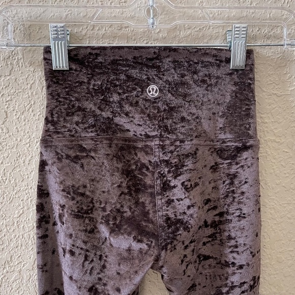 Lululemon Wunder Velvet Legging  Womens 0 Brown Athleisure Active Lounge Workout - Picture 7 of 10